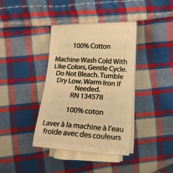 Vinyard Vines Classic Fit Tucker Shirt Check Button Down Mens Large Preppy Plaid - Picture 6 of 10